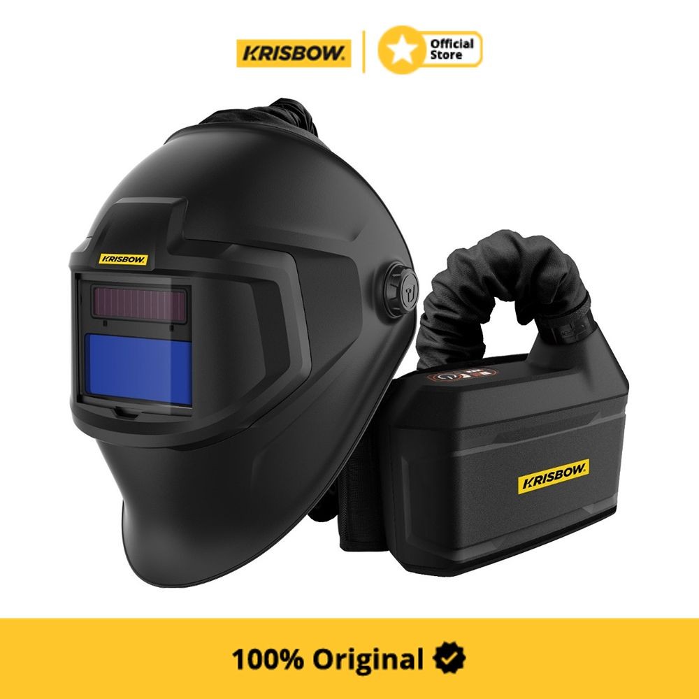 Jual Krisbow Corvus Helm Las Auto Dark - Hitam Welding Helmet Helm Las ...