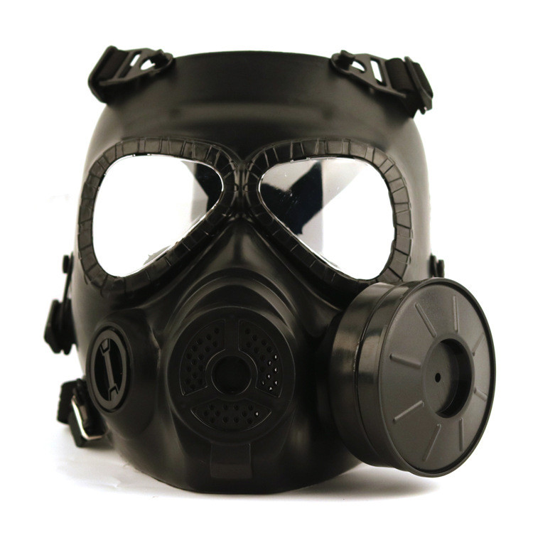 Jual Full face gas mask military reality CS field protective helmet ...