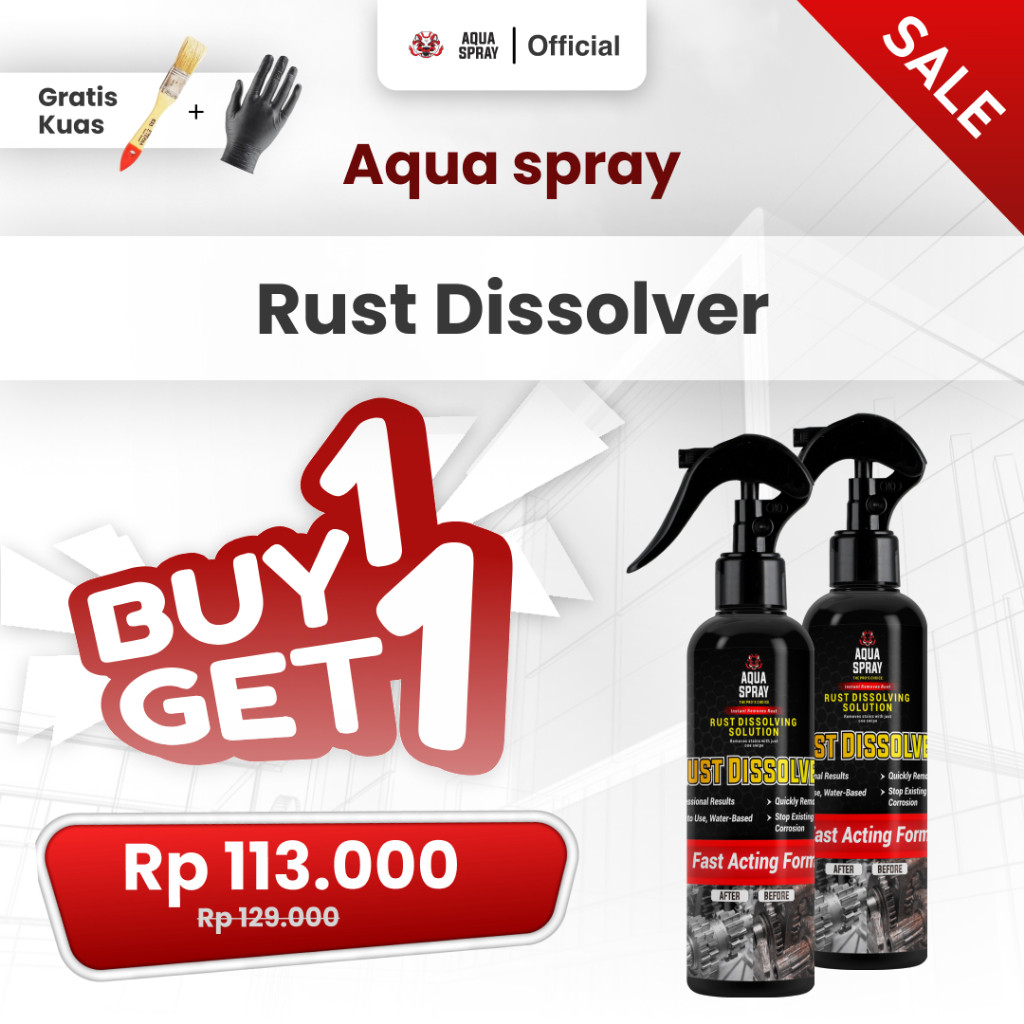 Jual Aqua Spray | Rust Dissolver | Cairan Penghilang Karat - Buy 1 Get ...
