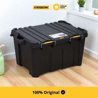 Jual Krisbow Container Box Kotak Penyimpanan 135 ltr - Hitam | Shopee ...