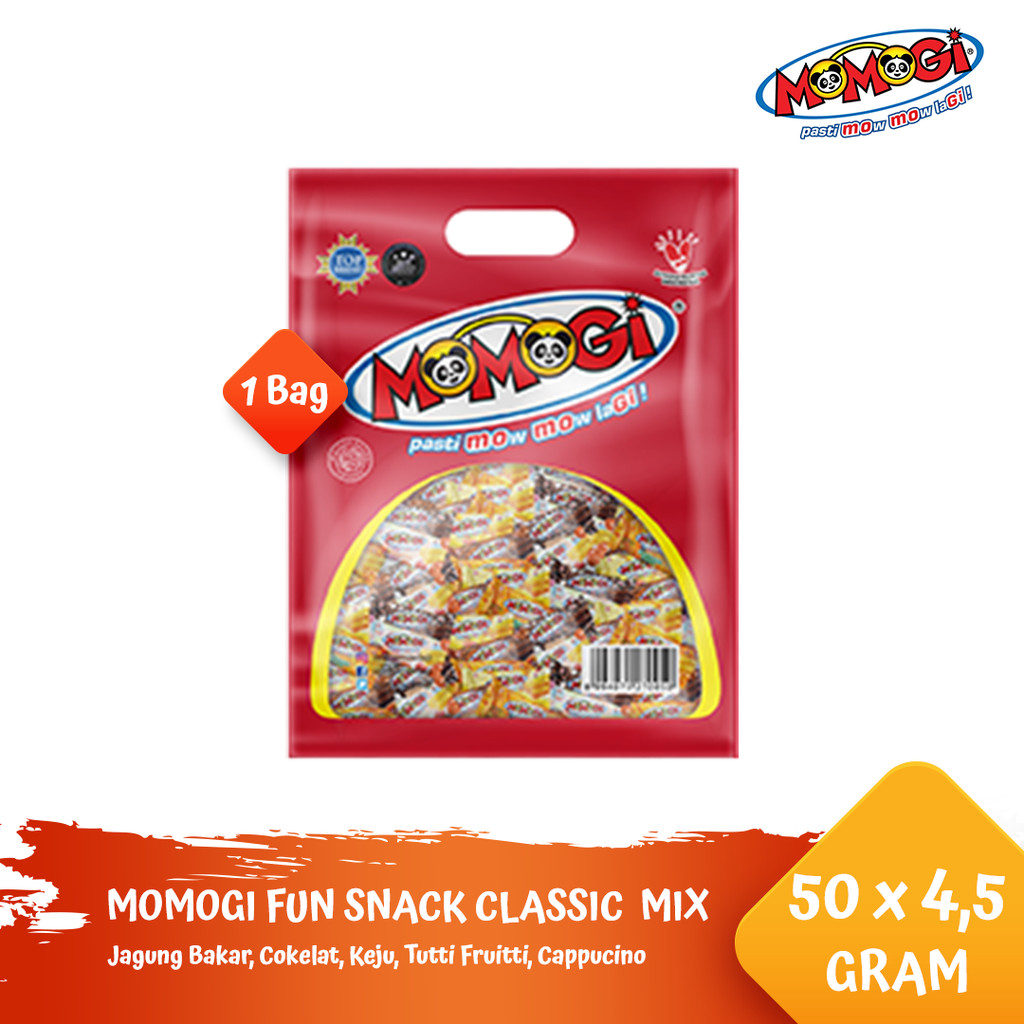 Jual MOMOGI FUN SNACK CLASSIC MIX [1 Bag @ 50 Pcs] | Shopee Indonesia