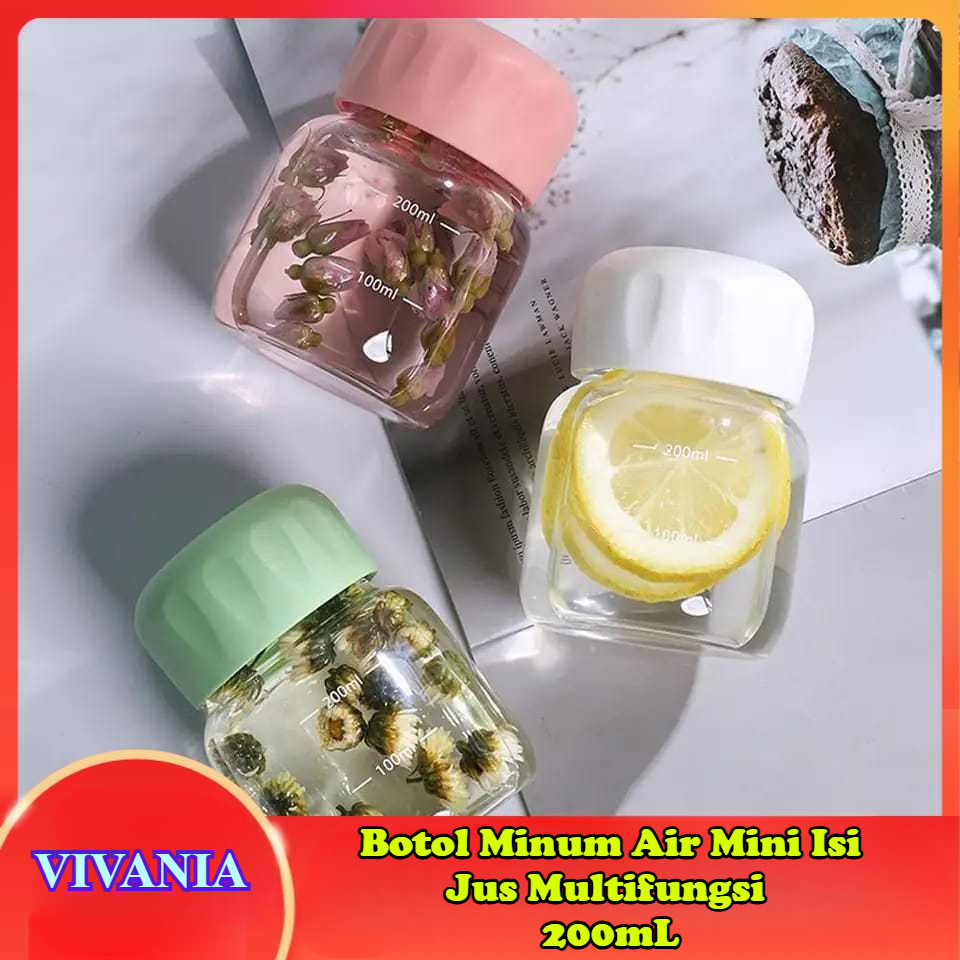 Jual VIVANIA - F3 (200ML) Botol Minum Air Mini Isi Jus Kopi Tea Dingin ...
