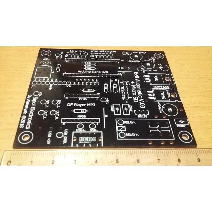 Jual LEW99 PCB Bel Otomatis Bell Automatic Jadwal Adzan Mp3 MicroSD ...