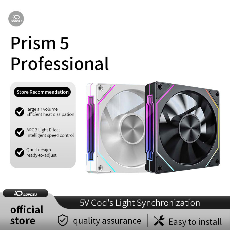 Jual LDPCSJ OEM PRISM 5 PRO Computer assis Fan 12cm ARGB 4 Pin PWM ...