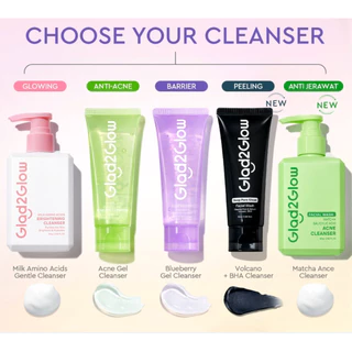 Glad2Glow Blueberry Ceramide Cleanser 70ml pH 5.5