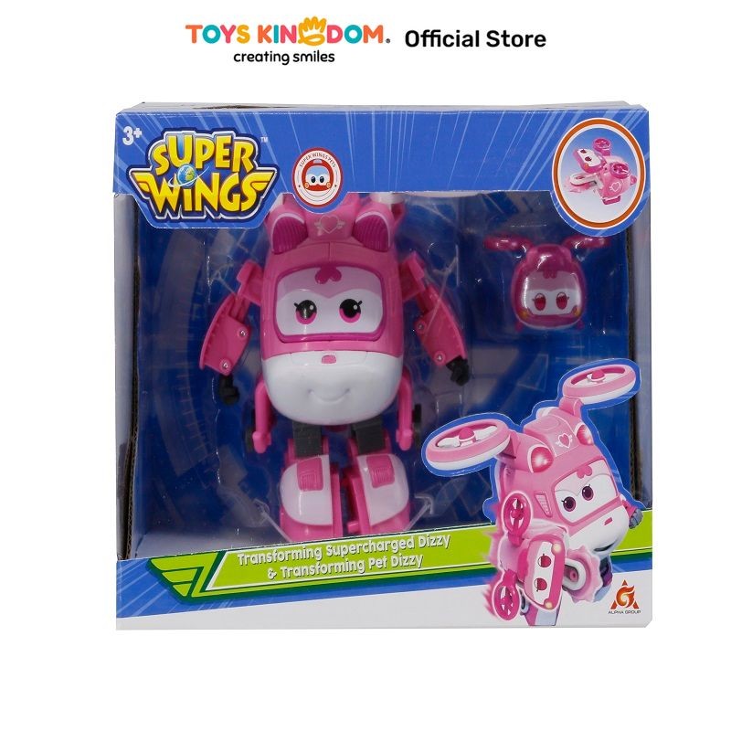 Super Wings S8 NEW Dizzy 5 Inches Transforming Transform from Airplane to Robot in 10 Steps Deformation Action Figures Kid Toys - 26