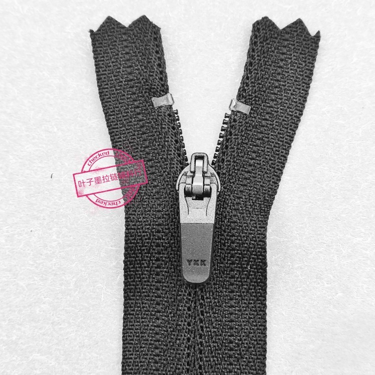 Jual YKK3 Nylon Reverse Spring Leather Header, No Bottom Stop, Closed ...