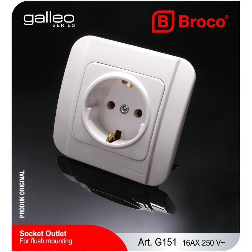 Jual Klik Listrik - Stop Kontak Arde Tanam Galleo Broco/IB Stop Kontak ...
