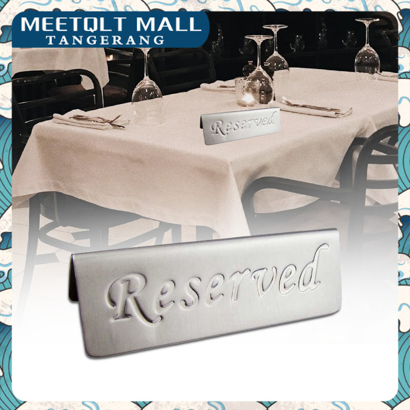 Jual Table Reserve Tag Elegant Papan 