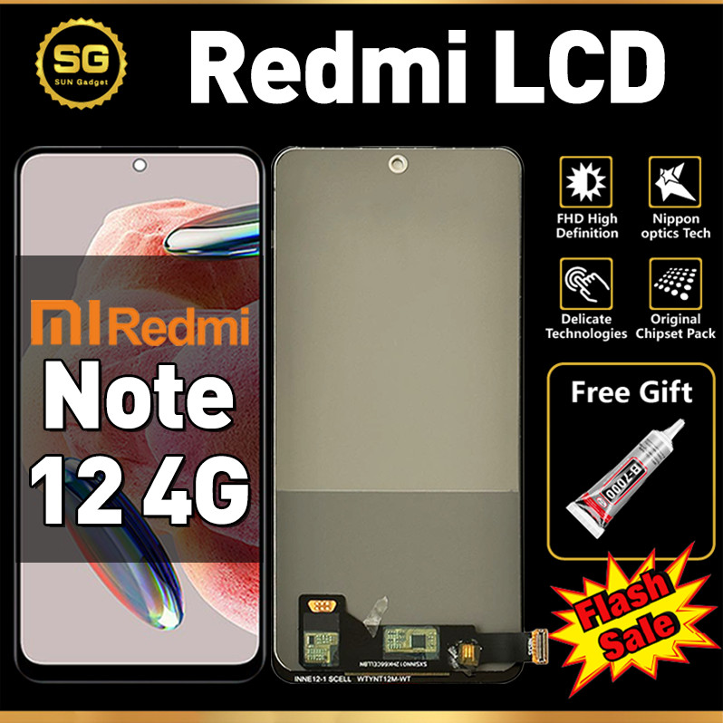 Jual ORI LCD FOR REDMI NOTE 12 4G Original Fullset Asli For LCD hp ...