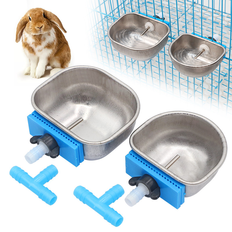 Jual Stainless Steel Rabbit Water Bowl Farm Rabbit Automatic Drinker ...
