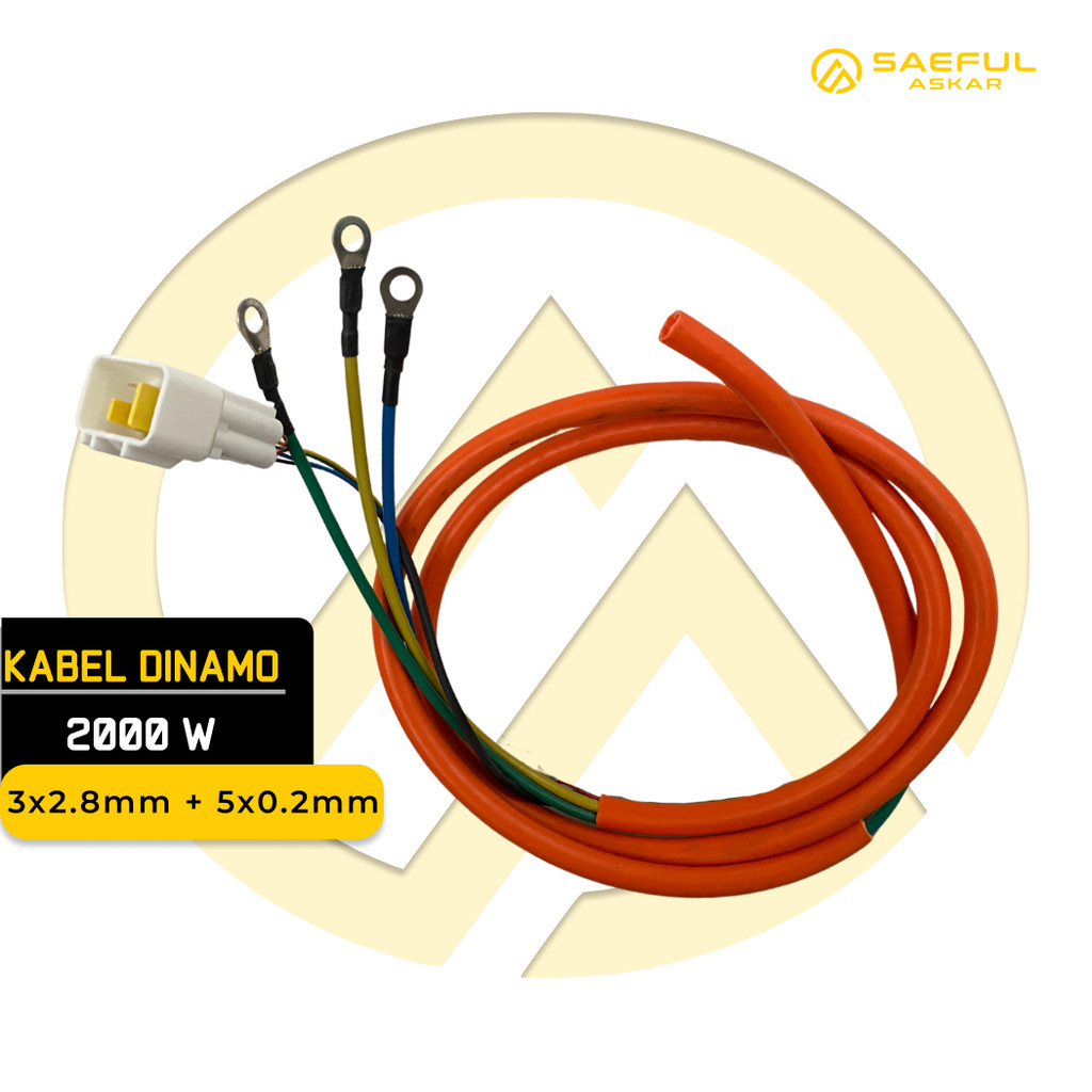 Jual Kabel Motor Dinamo BLDC 350W 500W 800W 1000W 1200W 1500W 2000W ...