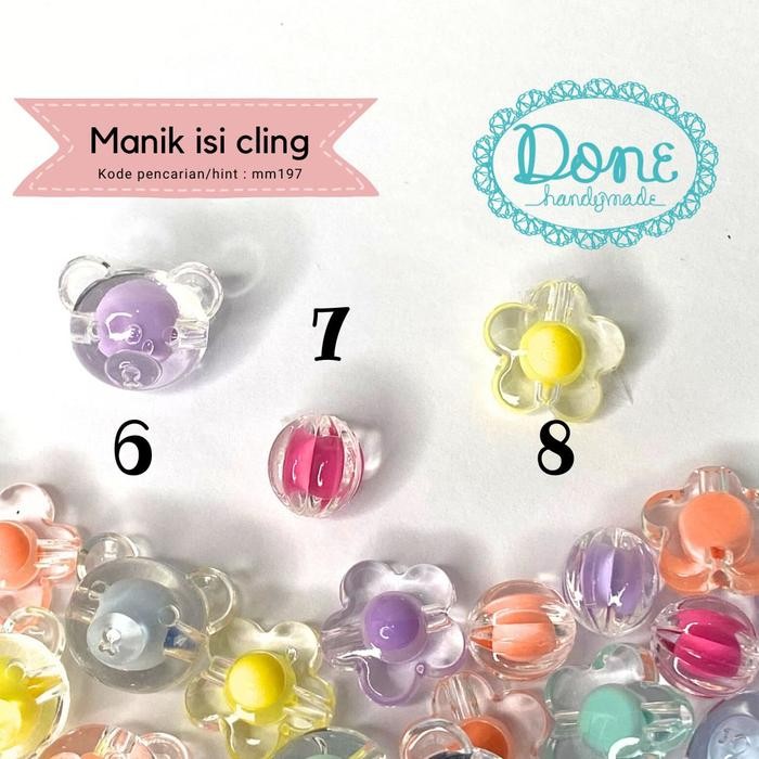Jual Done handymade manik isi mix shape meronce mm197 manik aneka ...