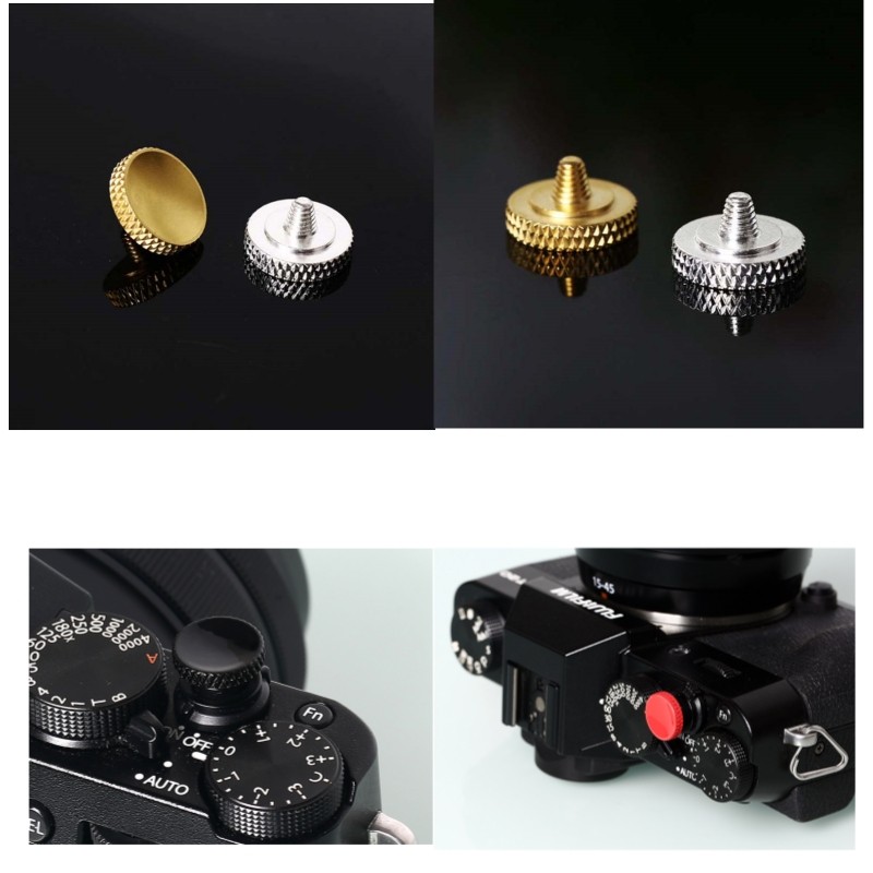 Jual Gold Silver Black Red Metal Camera Shutter Release Button pure ...