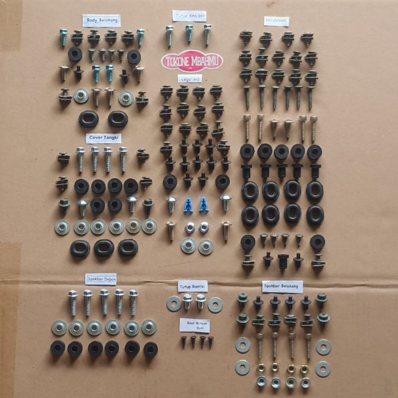 Jual COD / Gratis Ongkir / Promo / Baut Full Set Cover Body Bodi Yamaha ...