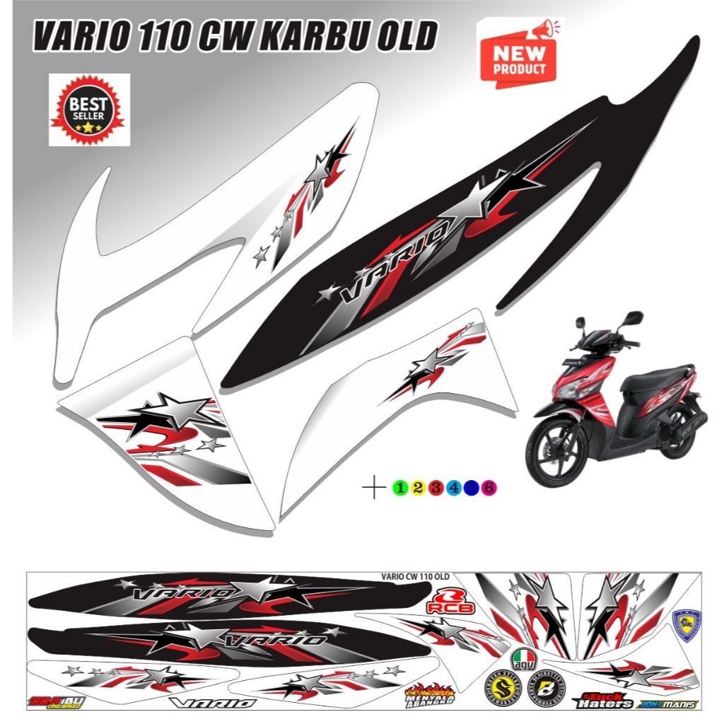 Jual VARIASI MOTOR STRIPING VARIASI MOTOR VARIO 110 OLD CW MOTIF KEREN ...