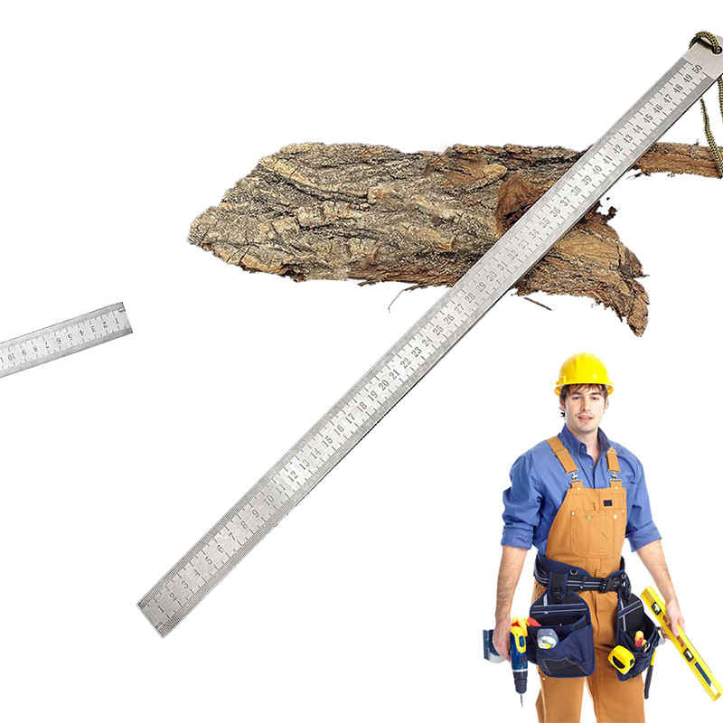 Jual Stainless Steel Heavy Duty Ruler Multifunctional Hard And Thicken ...