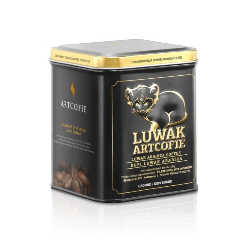 Jual Artcofie Kopi Luwak Arabica BUBUK /Ground Tin Coffee Kopi 100gr