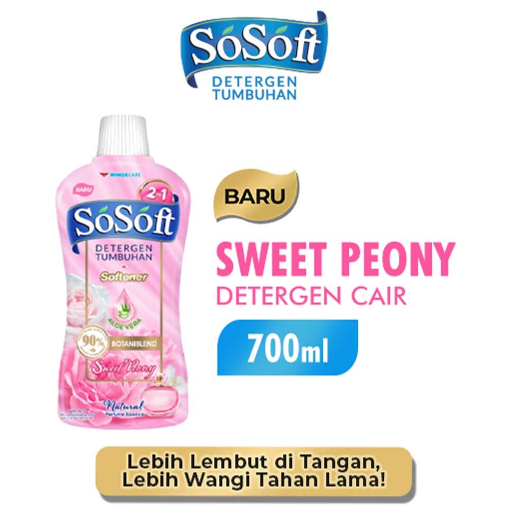 Jual SO SOFT DETERJEN CAIR SWEET PEONY 700mL | Shopee Indonesia