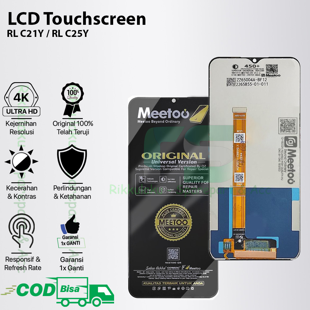 Écran LCD Complet Original Pour Realme C21Y / C25Y - Avec Outils De Remplacement - Neuf