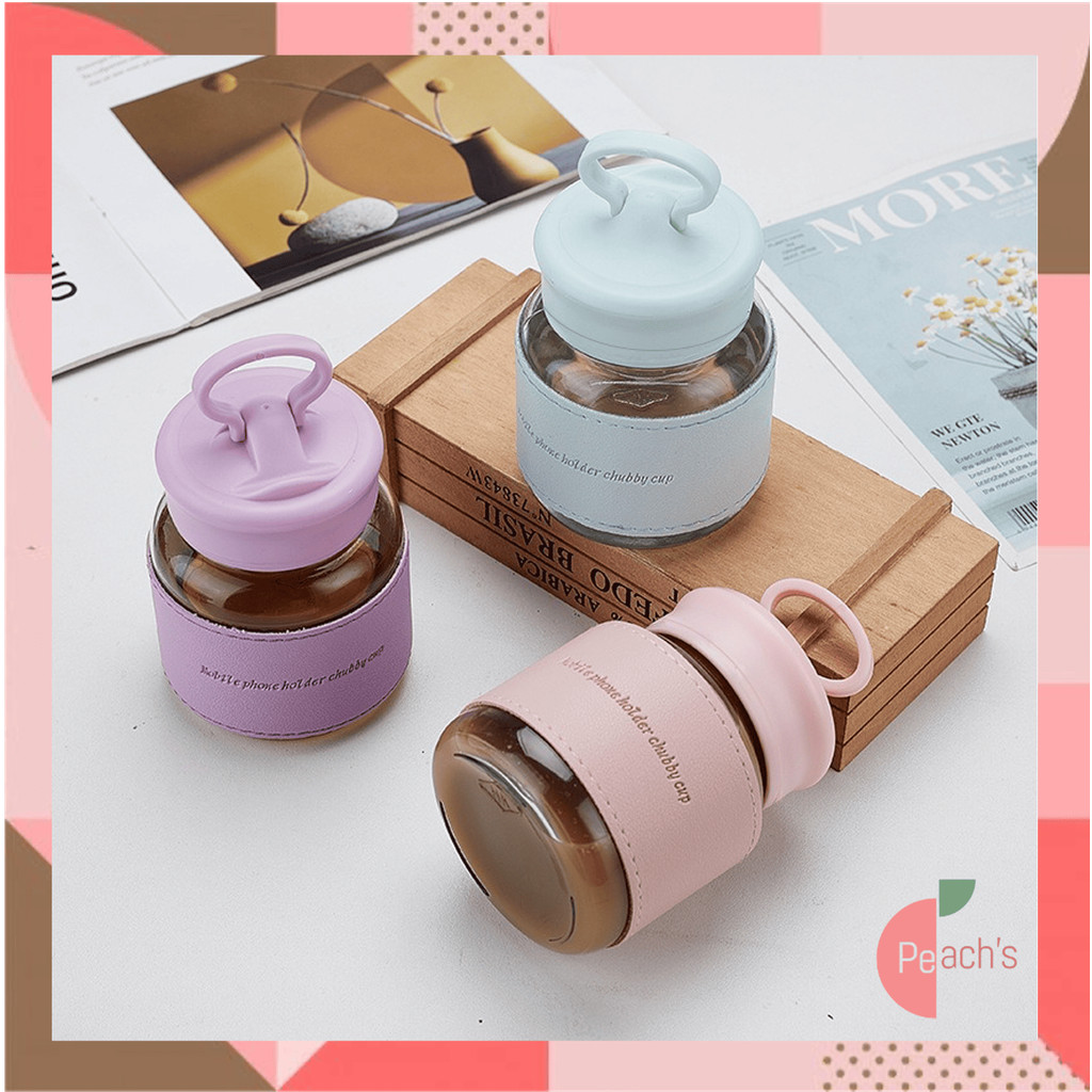 Jual PEACHs - Bo6722 Botol Minum Kaca Mini / Botol Mini Estetik ...