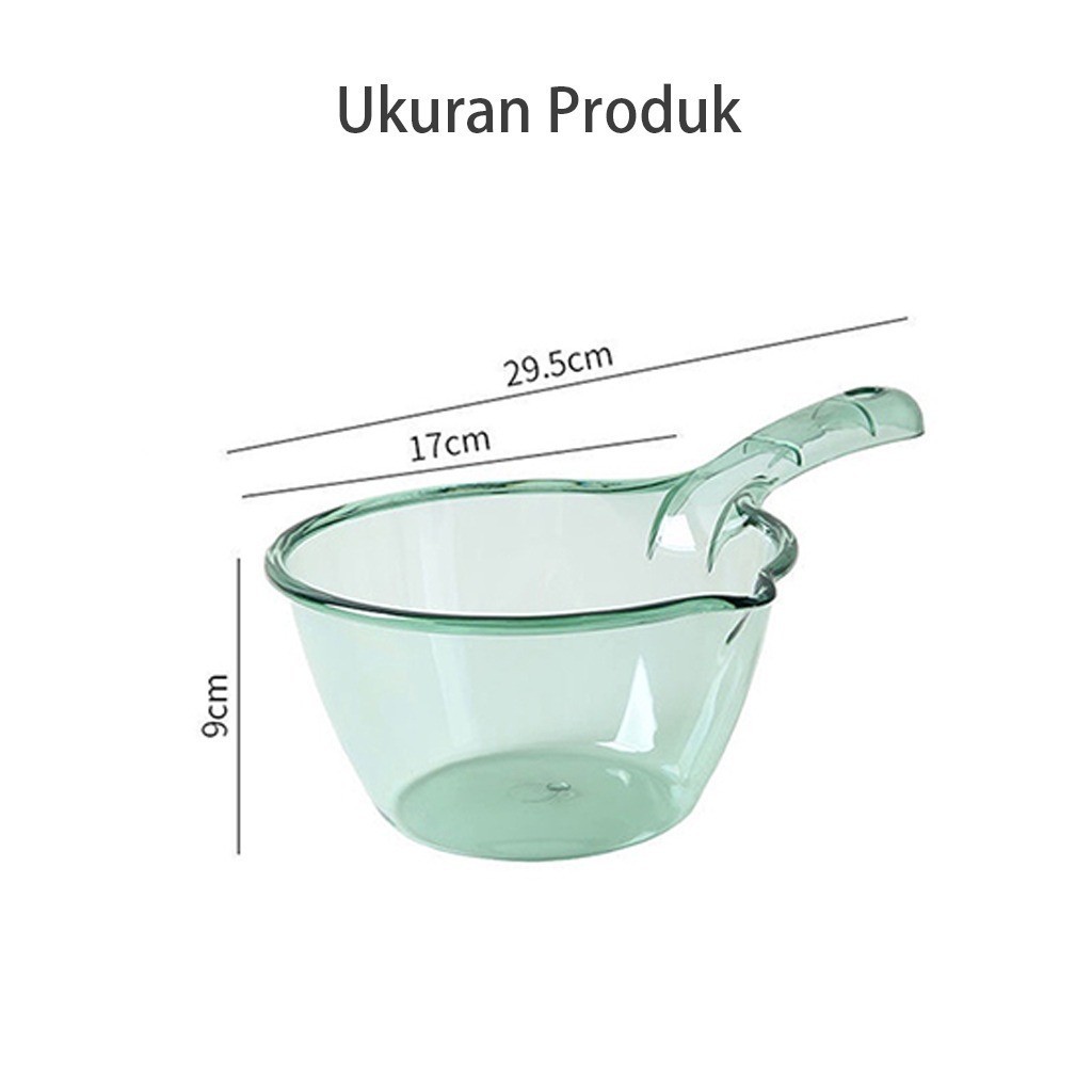 Jual Temurah Gayung Mandi Transparan Bahan Plastik Tebal Estetik/Gayung ...