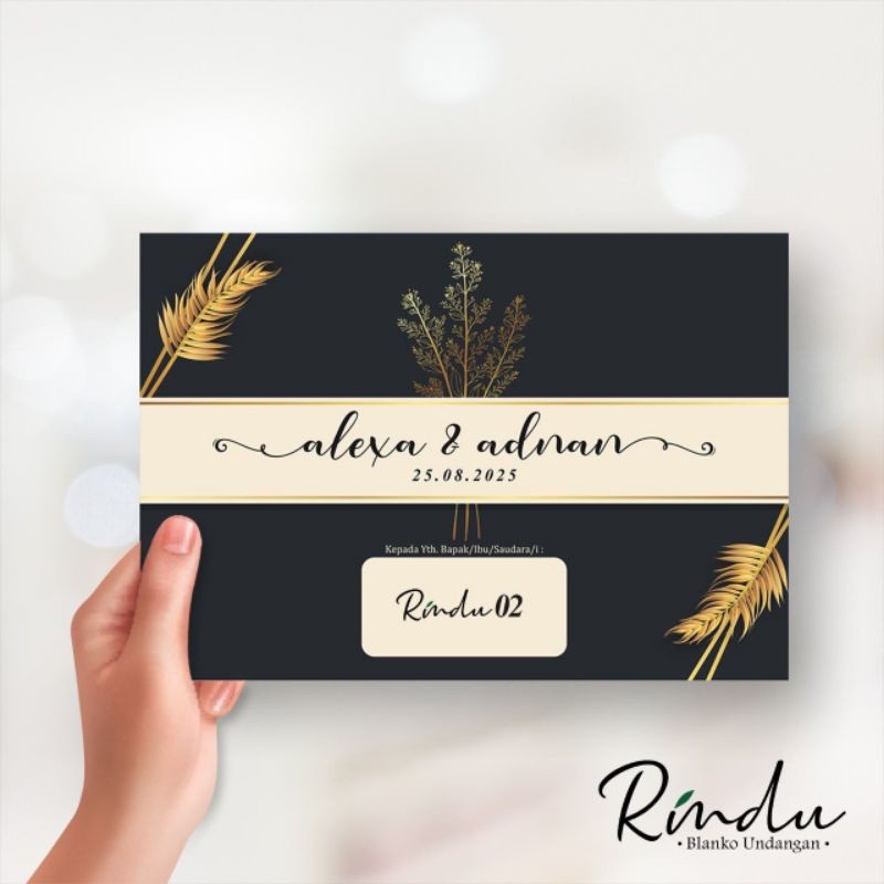 Jual Cetak Undangan Pernikahan Murah Kekinian | Undangan Simple Elegan ...