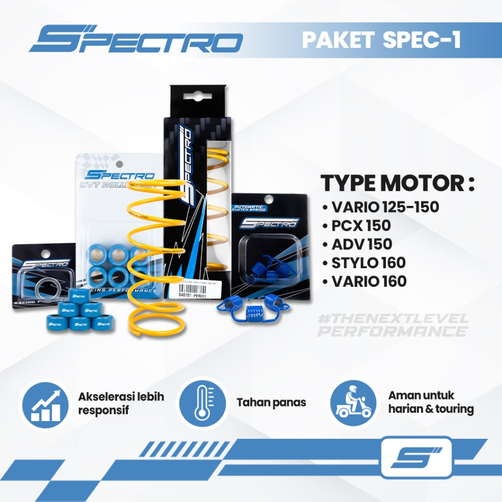 Jual Spectro Paket CVT Spec 1 Vario 125 150 160 PCX ADV 150 160 Kirian ...