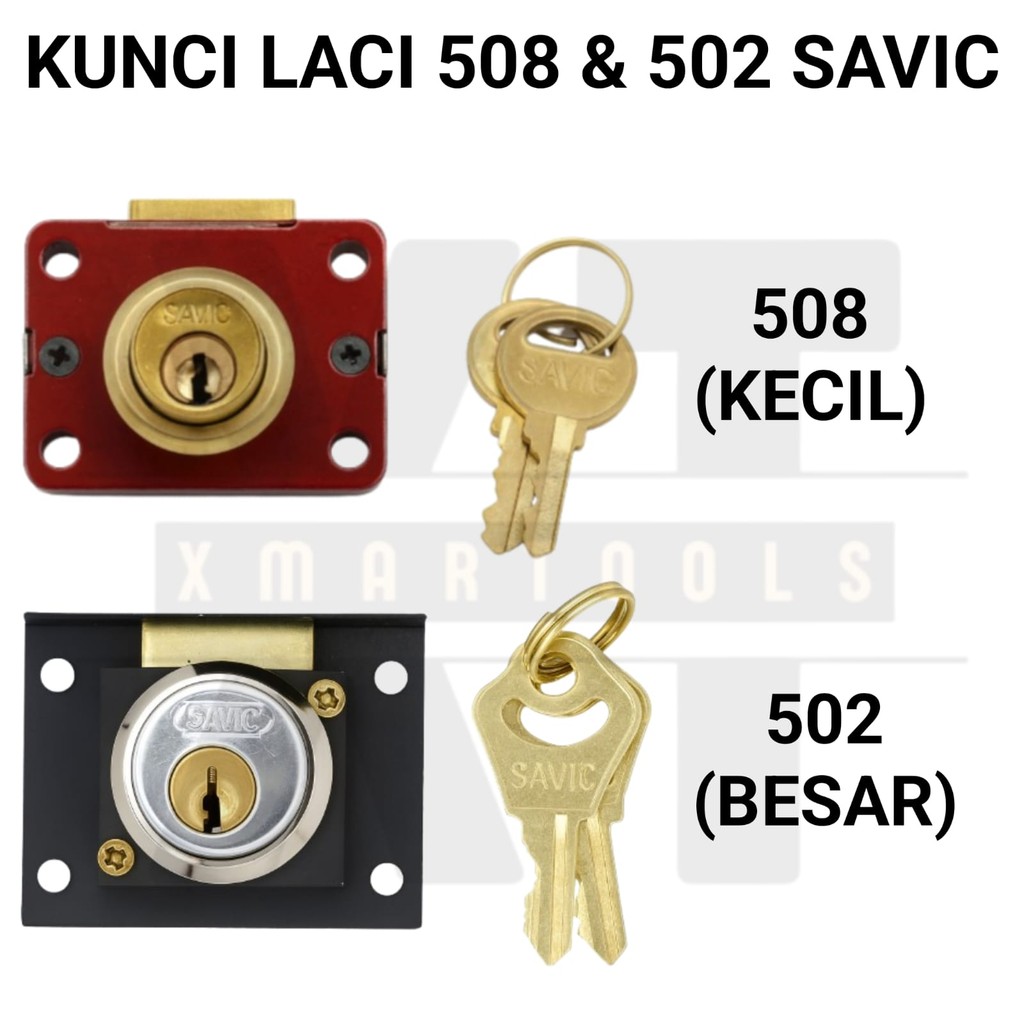 Jual Kunci Laci 508 & 502 SAVIC / Kunci Lemari Meja Serbaguna Kecil ...
