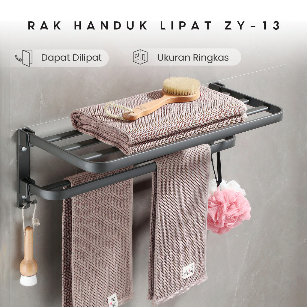 Jual Rak Handuk Lipat Hitam Europe Enchanting - Rak Gantungan Handuk ...