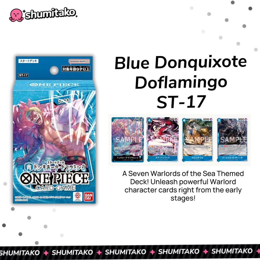 Jual One Piece JPN TCG Cards Starter Deck Donquixote Doflamingo ST-17 ...