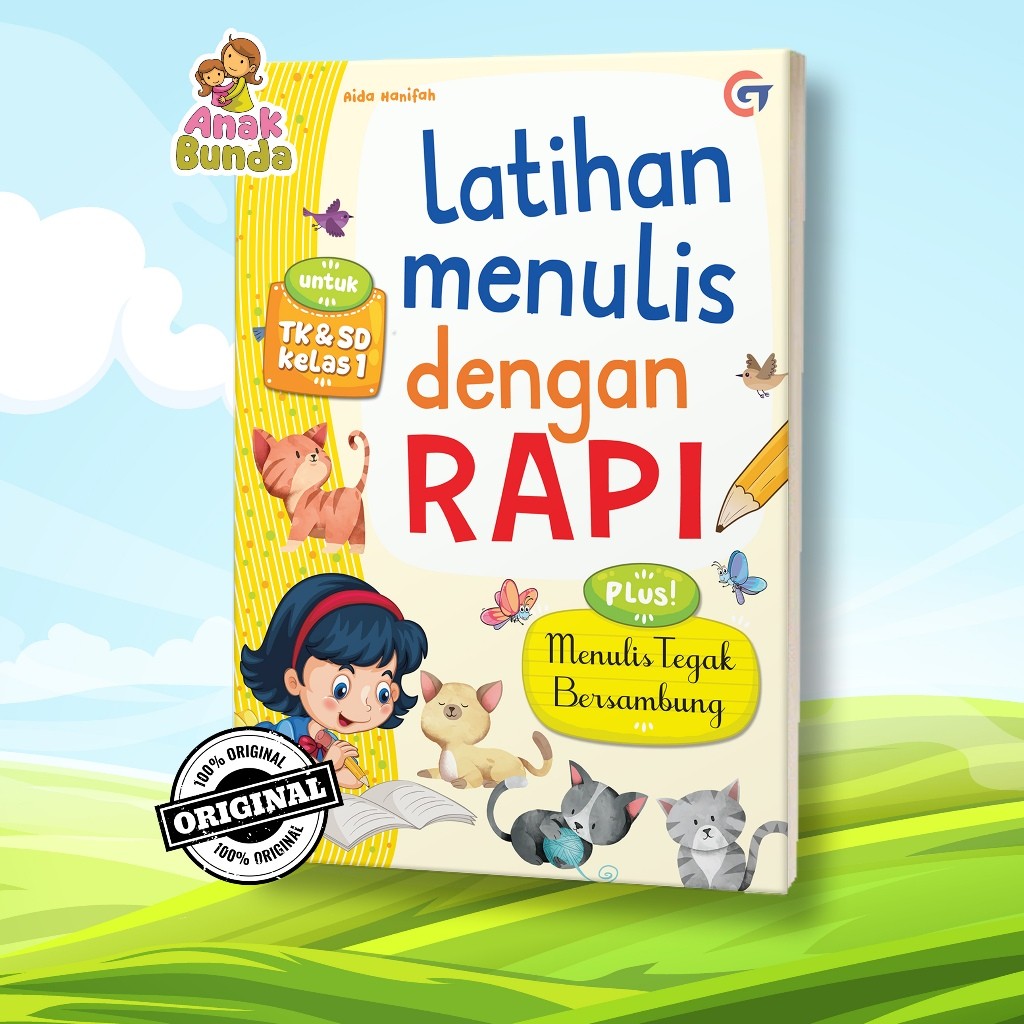 Jual Buku Latihan Menulis Rapi Anak TK & SD | Belajar Menulis Huruf ...