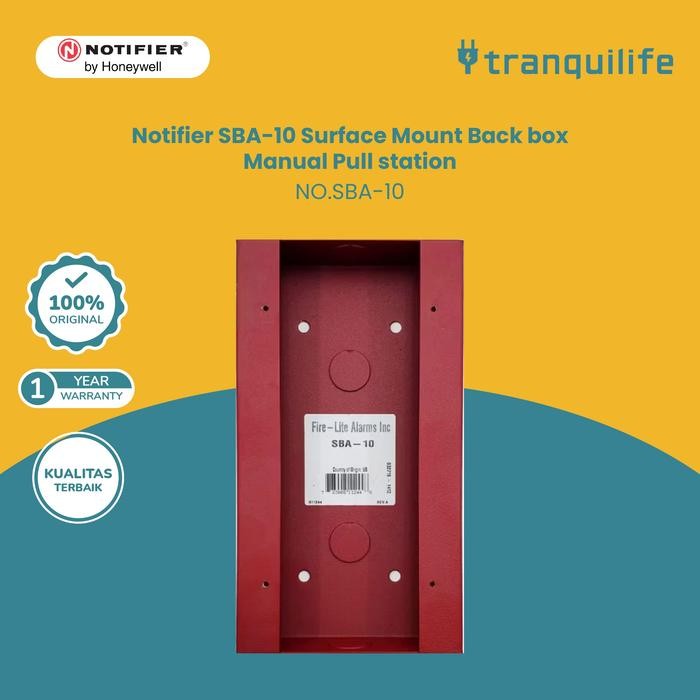 Jual Notifier SBA-10 Surface Mount Back box Manual Pull station NBG ...