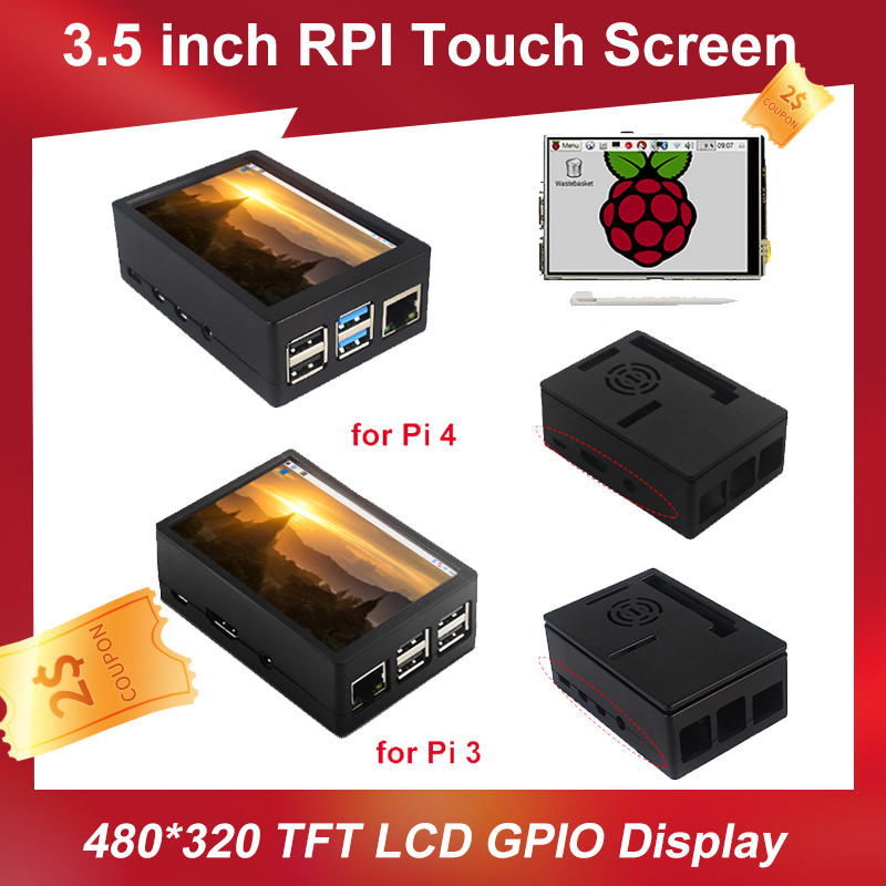 Jual 3.5 inch Raspberry Pi 3 Touch Screen TFT LCD 480*320 GPIO Display ...