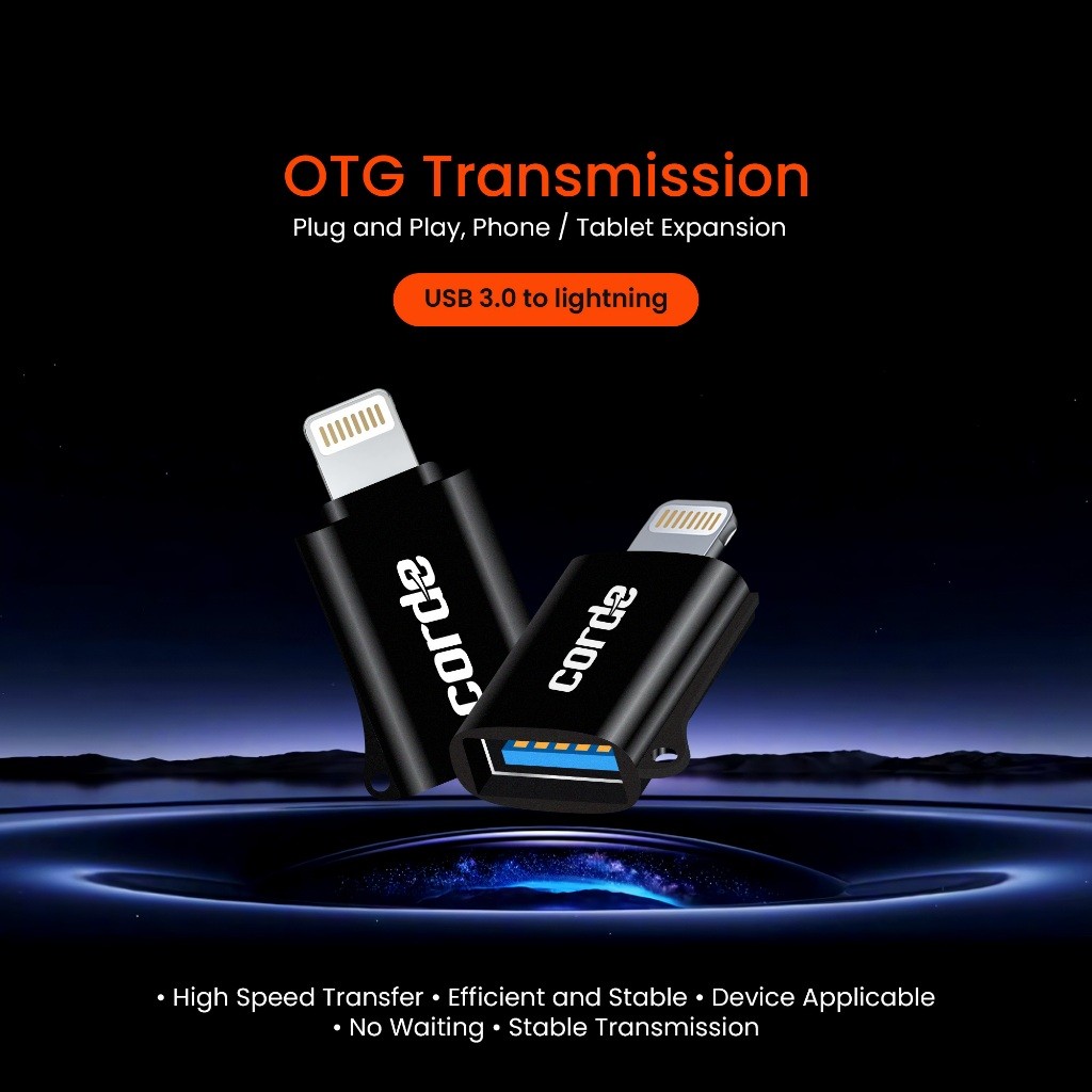 Jual Adapter OTG Lightning USB iPhone iPad Plug and Play Support ...