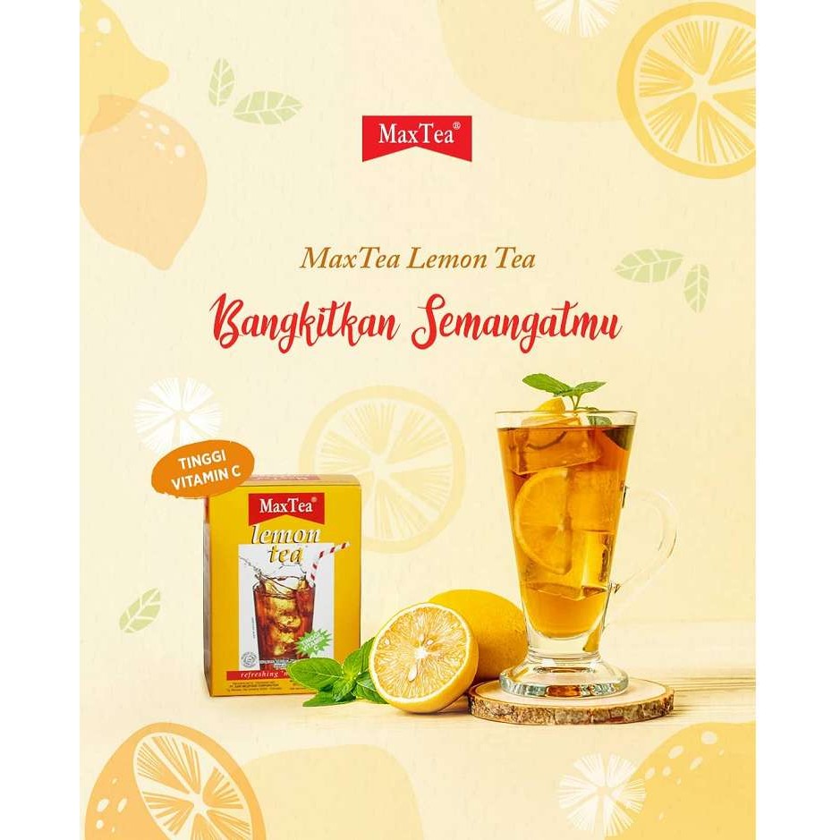 Jual GRATIS ONGKIR - MAXTEA LEMON TEA RENCENG 10 SACHET | Shopee Indonesia