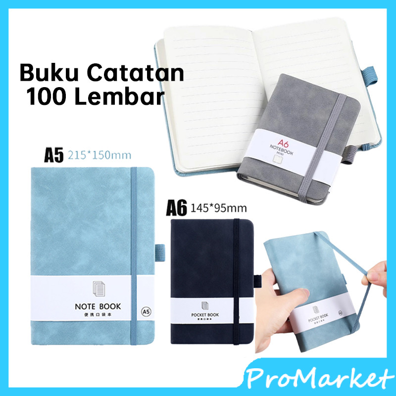 Jual 100 Lembar Notebook A5 A6 buku catatan/ Buku Catatan Multifungsi ...