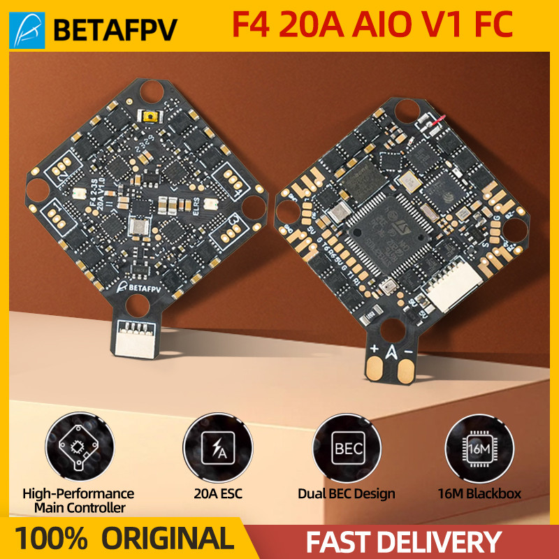 Jual BETAFPV F4 2-3S 20A AIO Flight Controller V1 FC For Pavo20 O4 Pro ...