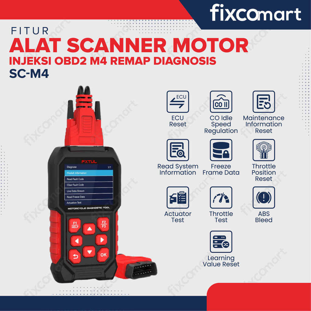 Jual Alat Scanner Motor Injeksi OBD2 M4 Remap Diagnosis SC-M4 - Alat ...