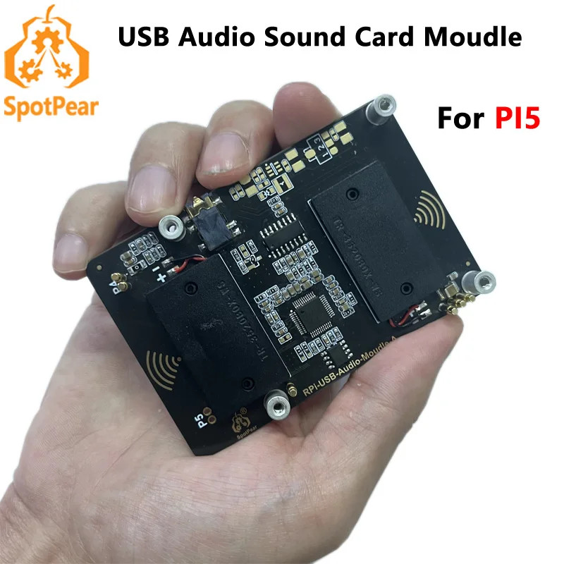 Jual Raspberry Pi 5 USB Audio Sound Card Moudle HAT with Earphone Jack ...