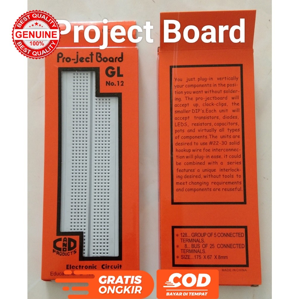 Jual Projectboard Project Board Papan Modul GL-12 GL12 GL no. 12 bread ...