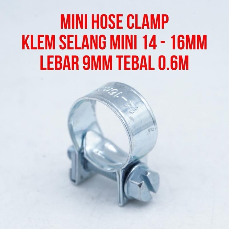Jual EROM 14mm - 16mm Klem Selang Mini Penjepit Selang Dengan Baut ...