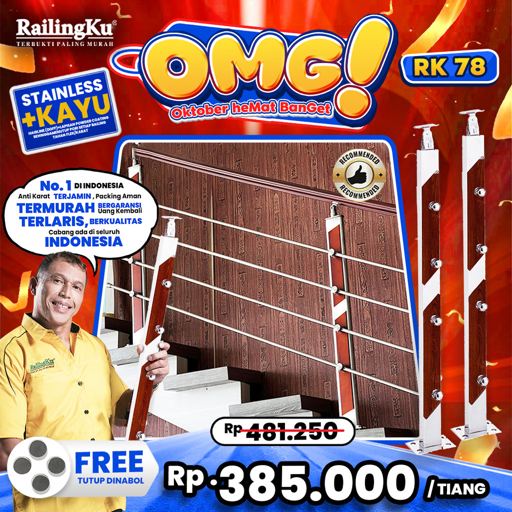 Jual Railing Tangga Stainless Nature Desain Railingku [OMG!] RK 78 ...