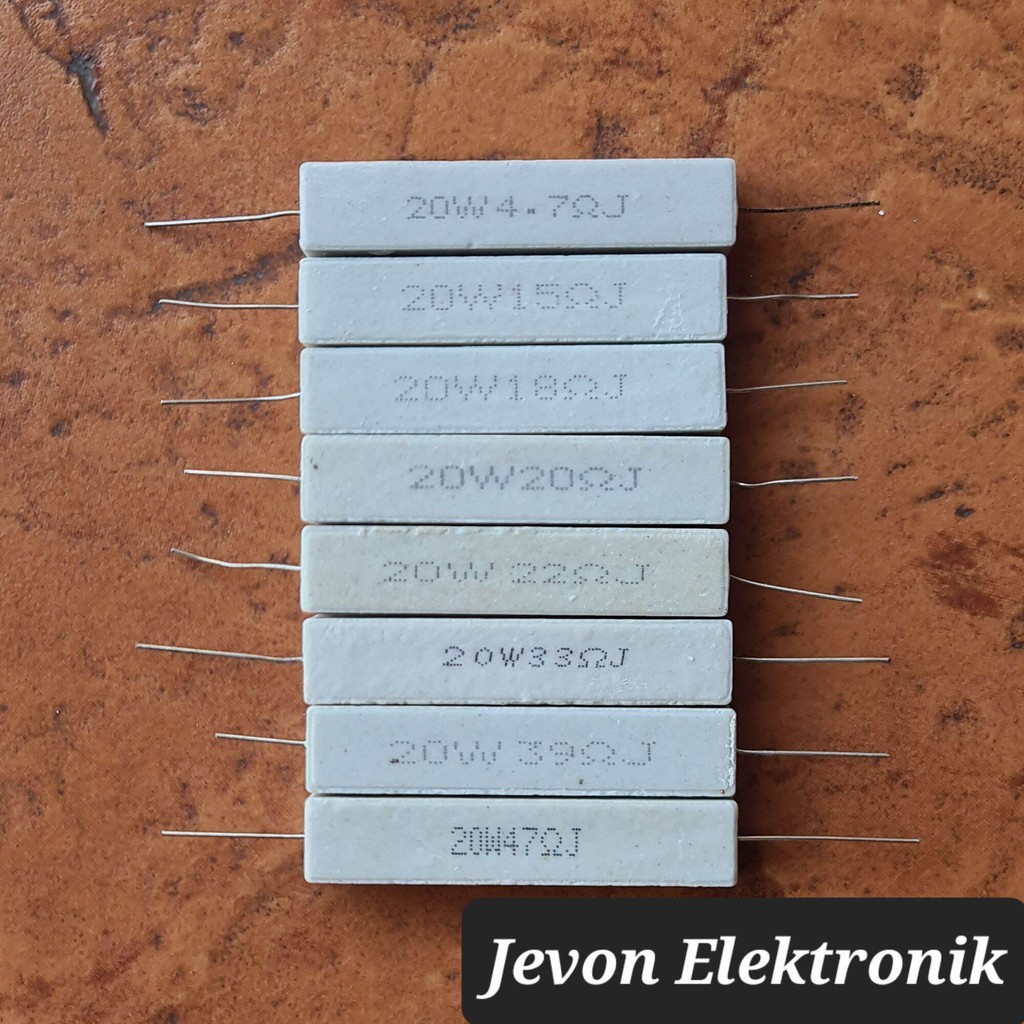 HUABAN 5 Stück * 21 Werte 1W 1 Watts 10 12 15 18 20 22 24 27 30 33 36 39 43 47 51 56 62 68 75 82 91 Ohm 1% Metallfilmwiderstand