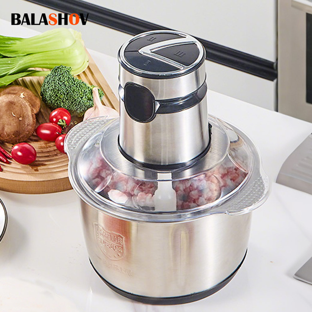 Jual Electric Meat Grinders 5L Crucher Stainless Steel Multifunctional ...