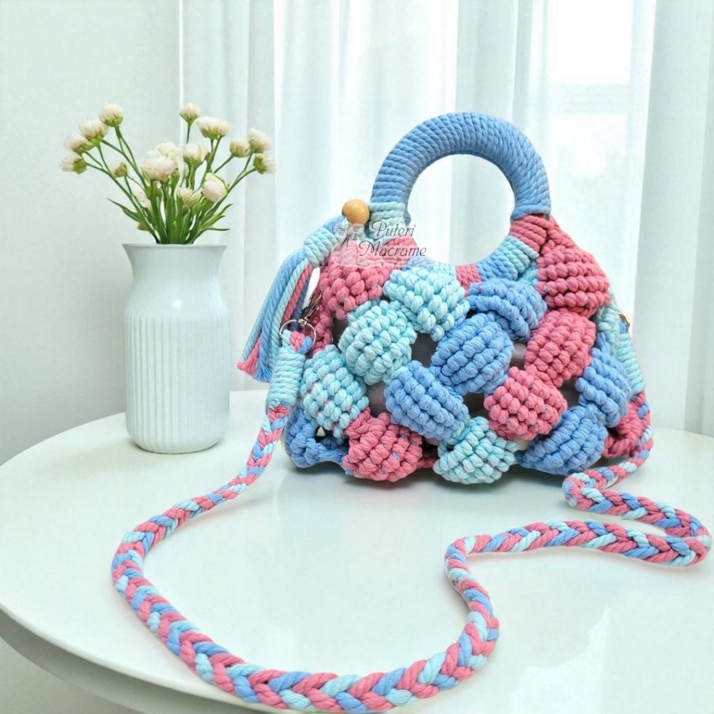 Jual LOISSHOP Macrame Bubble Bag, Macrame Shell Bag (Puluhan Variasi ...