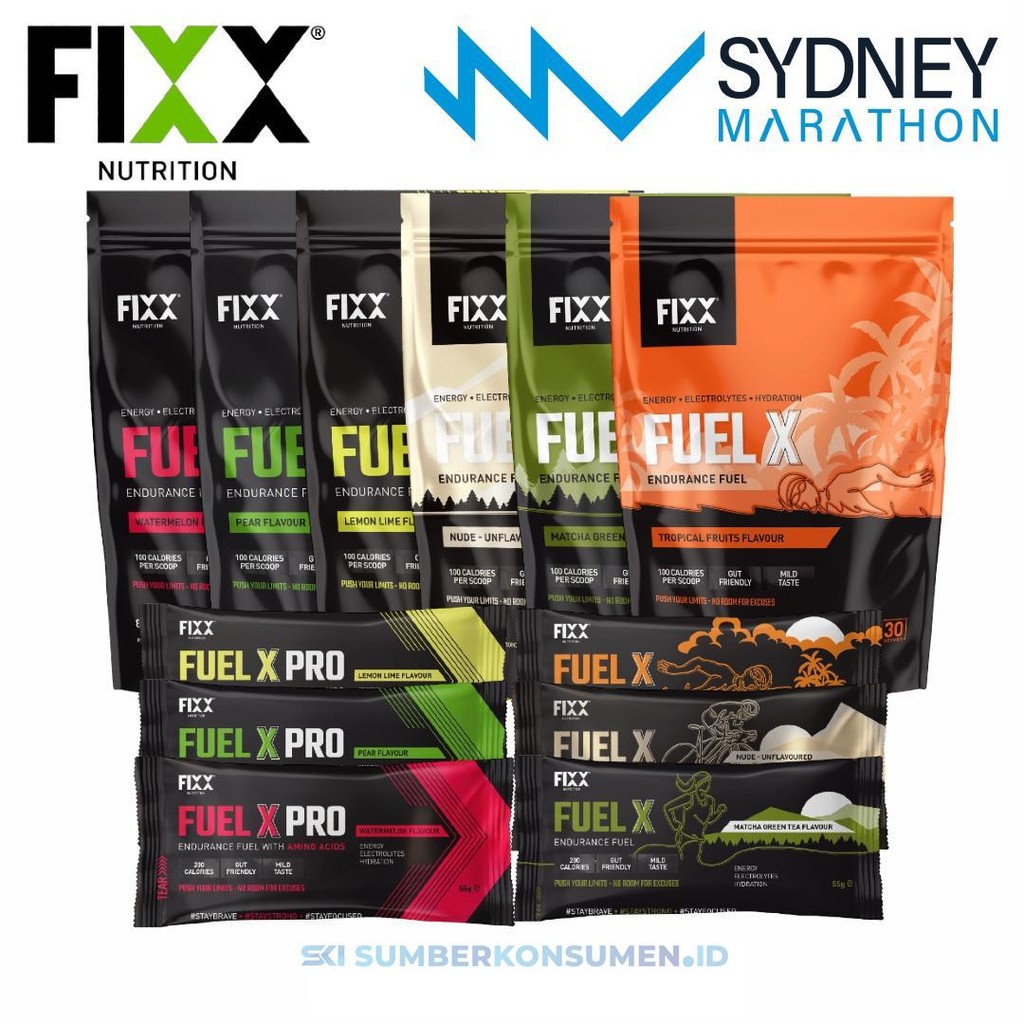 Jual Fixx Nutrition Fuel X & Pro Energy Drink Mix / Endurance Not ...