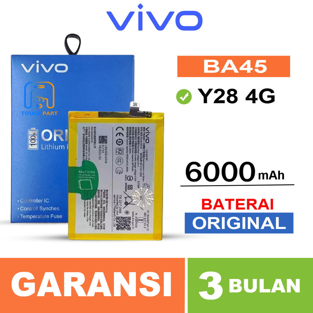 Jual Baterai Batre Vivo Y28 4G BA45 Battery Original 100% | Shopee ...