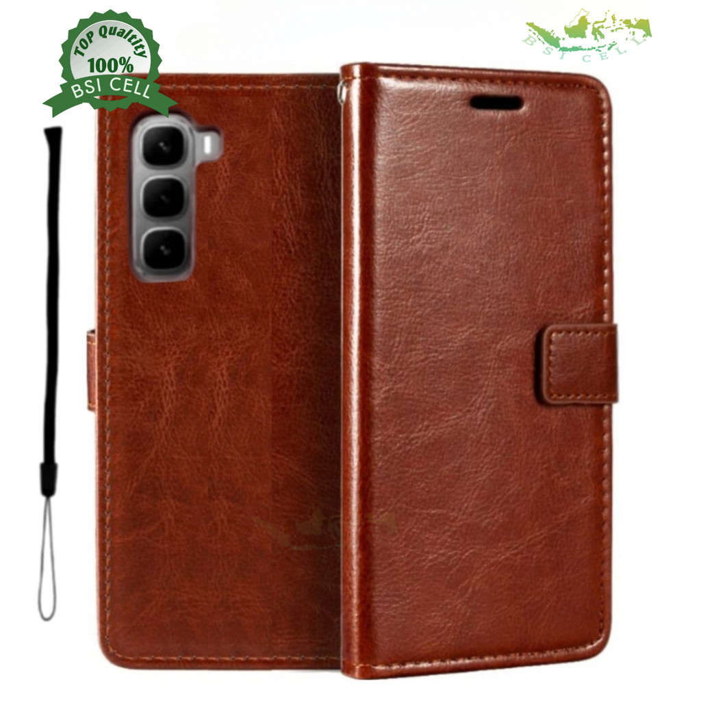 Jual CASE INFINIX HOT 60i X6728 LEATHER CASE SARUNG HP DOMPET KULIT ...