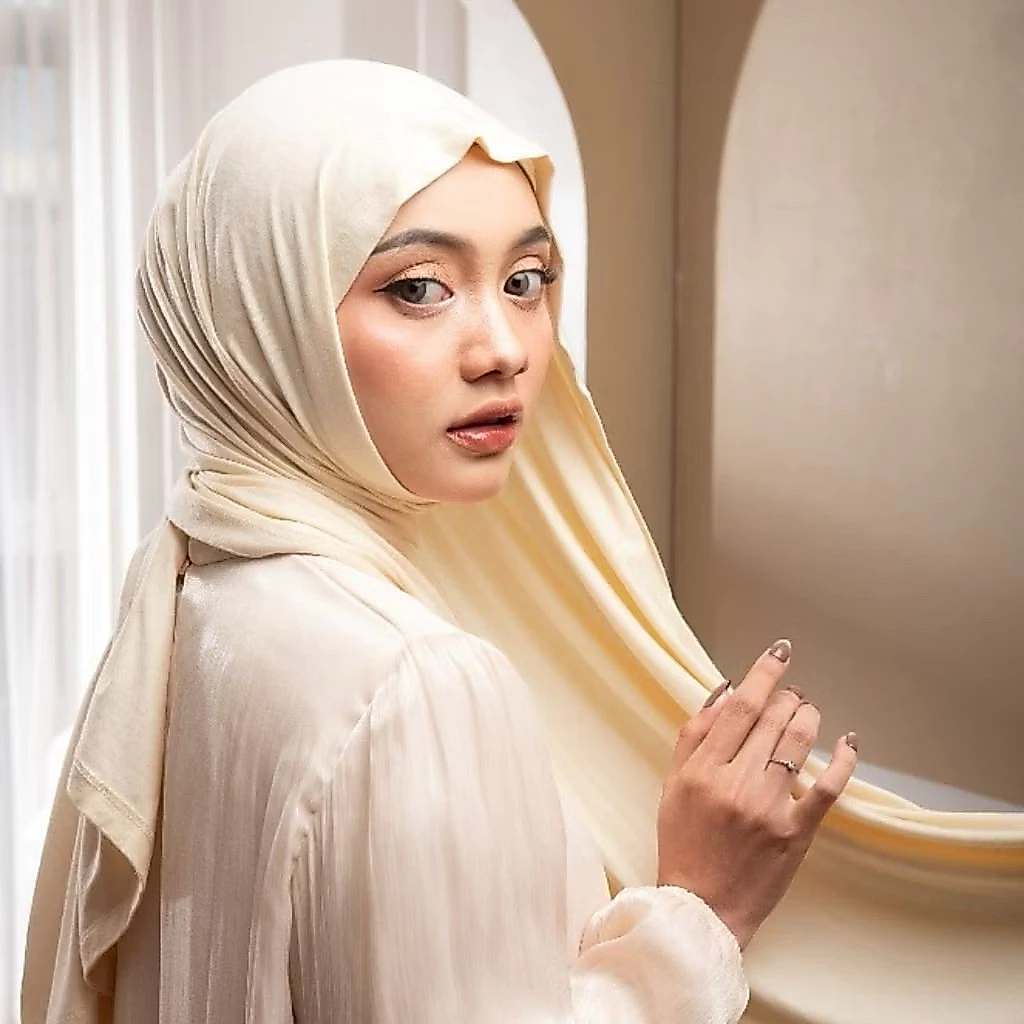 Foto 6 Resyahijab Pashmina Rayon Tencel Premium (Free Pouch) | Pashmina Tencel Original | Pashmina Turkish Shawl | 006